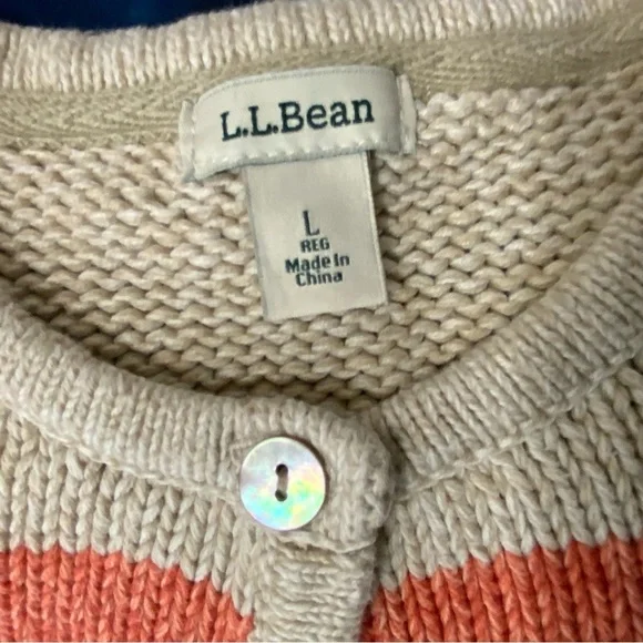 L.L. Bean Multicolor Striped Cardigan - Picture 5 of 5